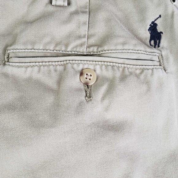 Vintage Polo Ralph Lauren Ethan Pant Mens 34x32 Khaki Pleated Chino Twill 90s - Picture 6 of 11